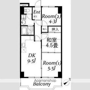 シュターンハイム第1【6階】の間取り